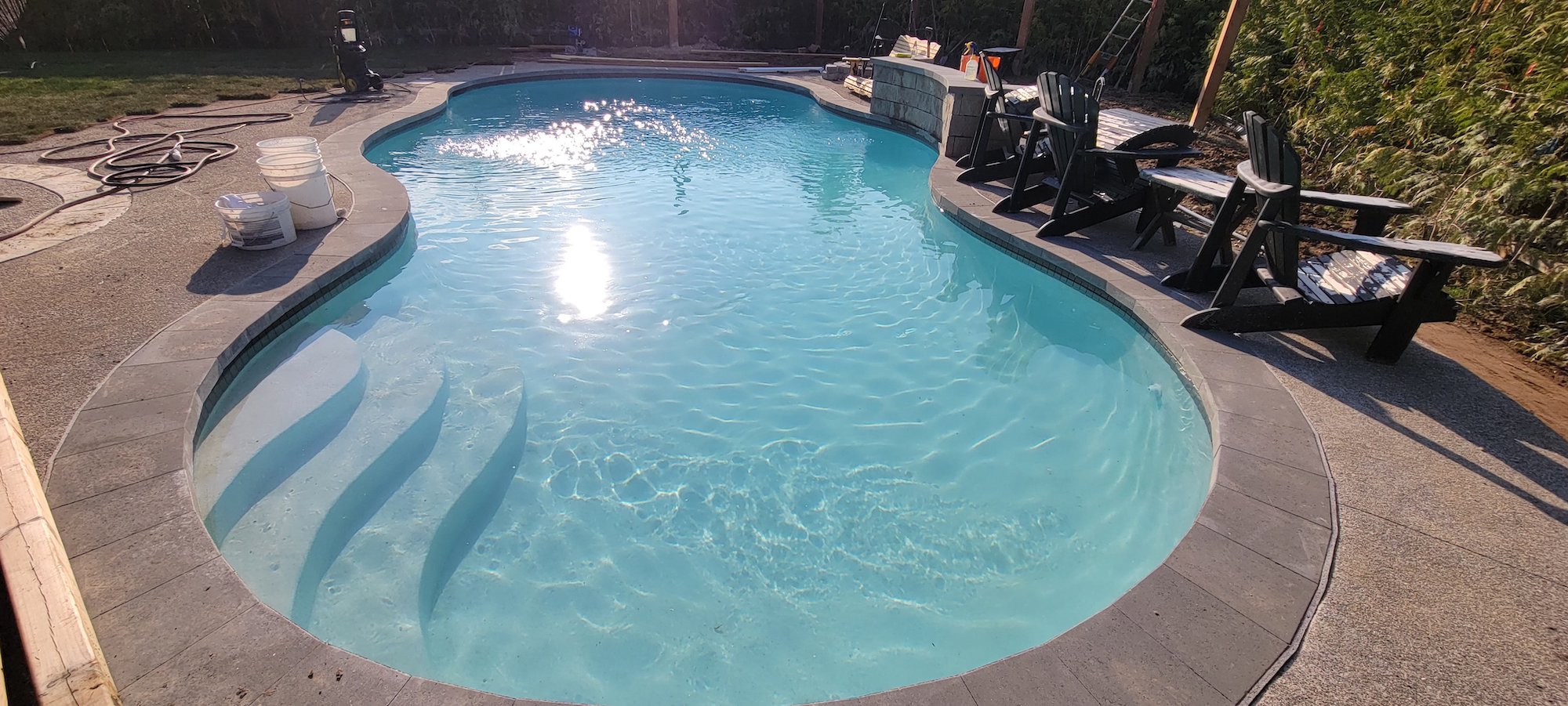 gunite pool installation